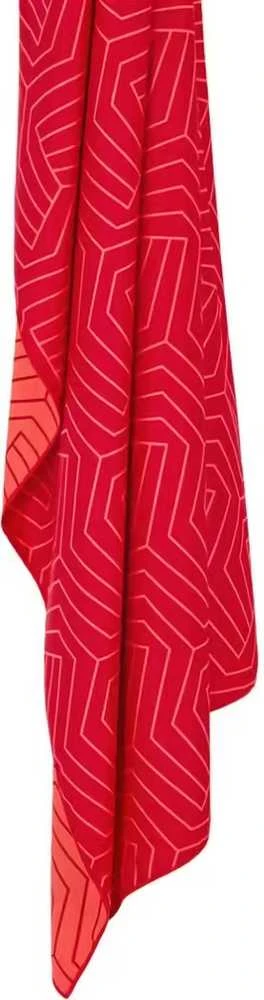 Kelioninis rankšluostis Lifeventure Soft Fibre Recycled Geometric Coral - Giant