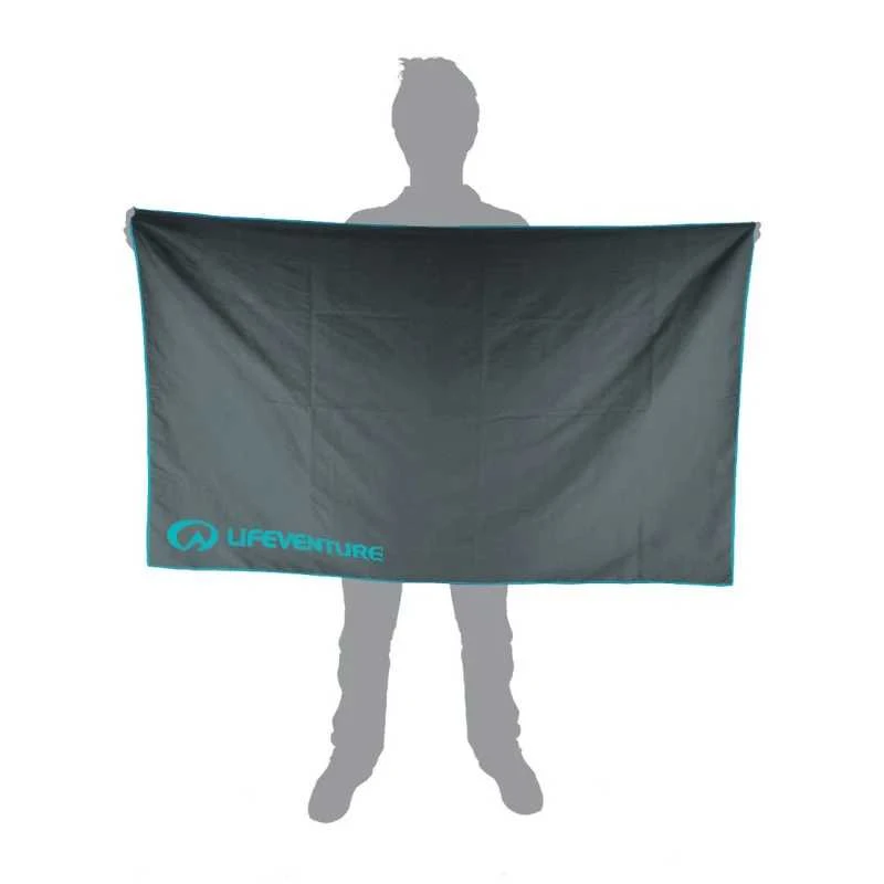 Kelioninis rankšluostis Lifeventure Soft Fibre Recycled Pilkas L - L