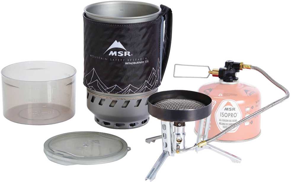 Turistinės viryklės sistema MSR WindBurner Duo Stove System - 1.8L