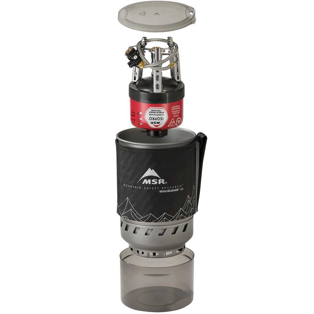 Turistinės viryklės sistema MSR WindBurner Duo Stove System - 1.8L