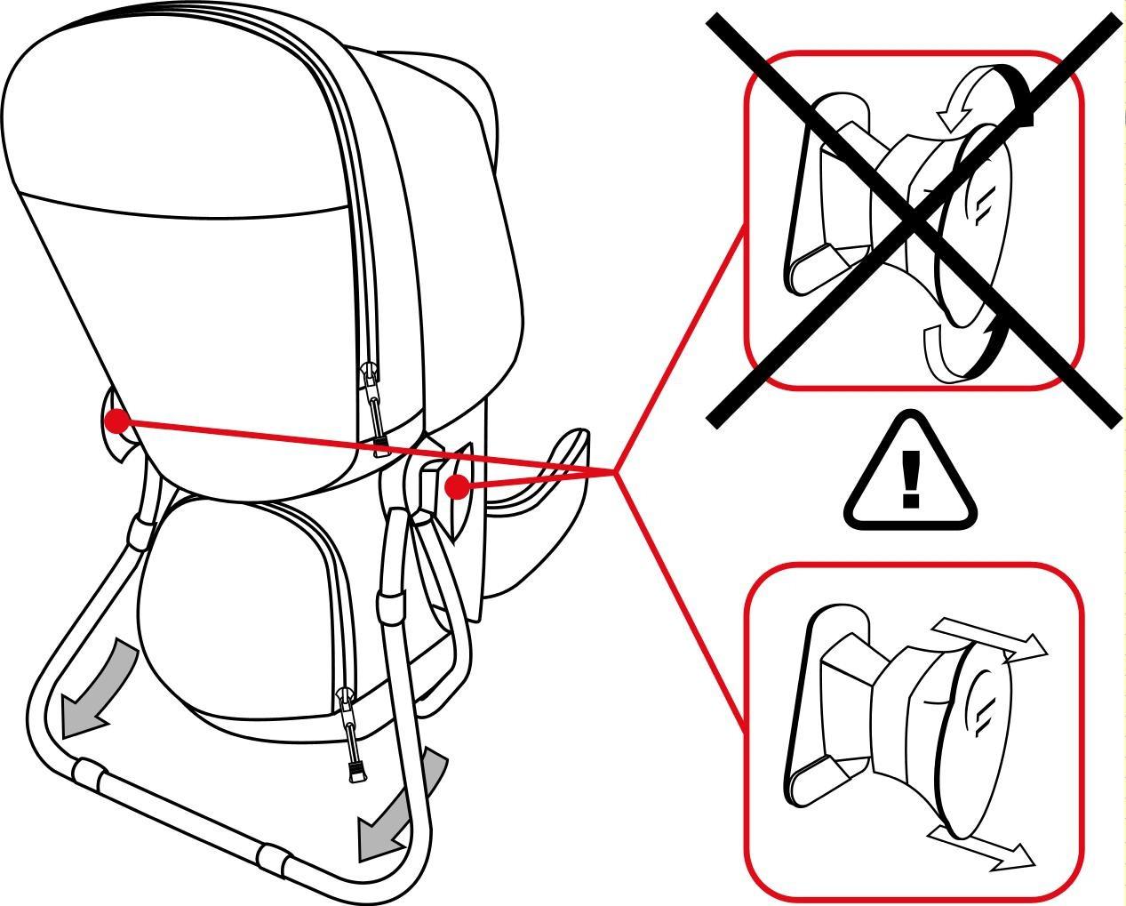 Italija Nešyklė vaikams Ferrino Backpack Caribou