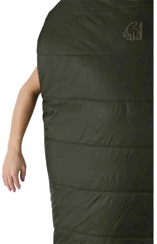 Danija Nordisk Knuth -20C mummy forest night žalias miegmaišis - X Large (220cm)