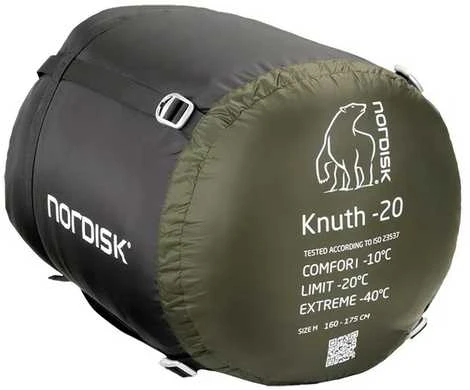 Danija Nordisk Knuth -20C mummy forest night žalias miegmaišis - X Large (220cm)