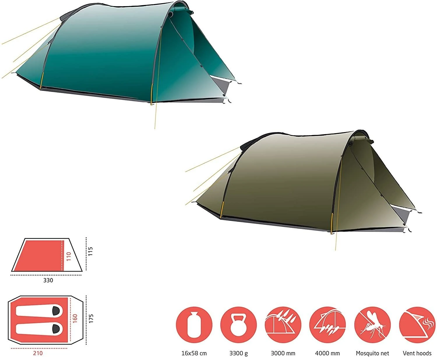 Danija Palapinės Didysis kanjonas Robson 2