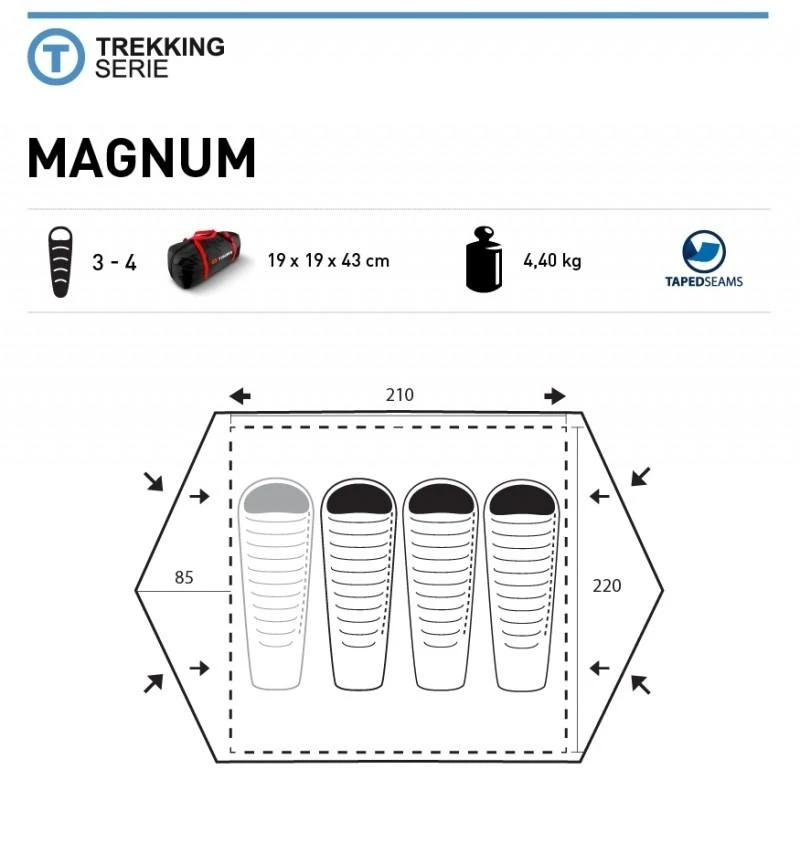 Čekija Palapinė Trimm Magnum