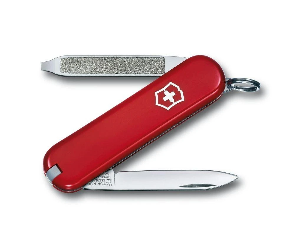 Victorinox Escort raudonas peilis su atlenkta dilde