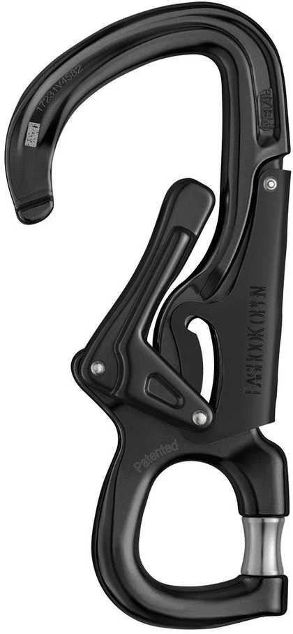 Petzl Eashook Open juodas karabinas