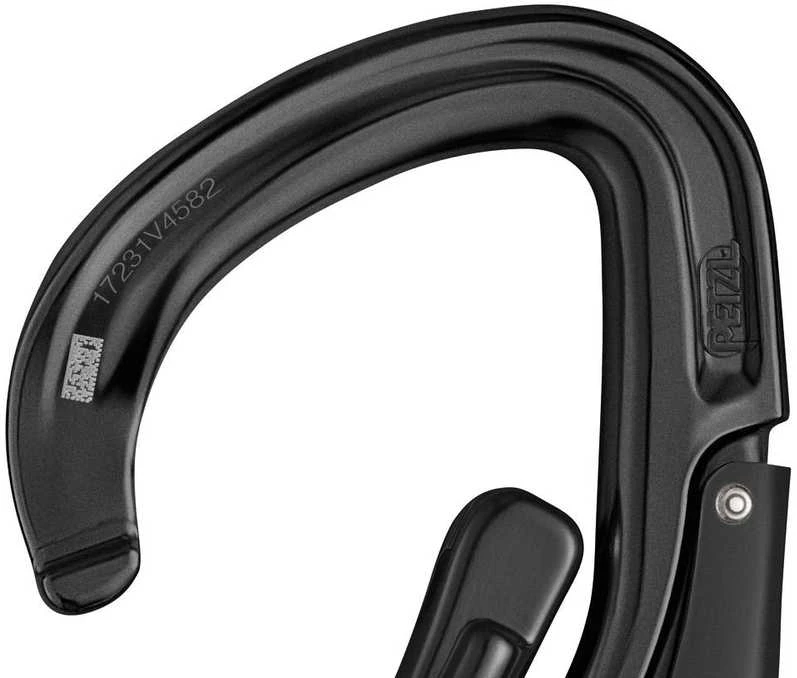 Petzl Eashook Open juodas karabinas