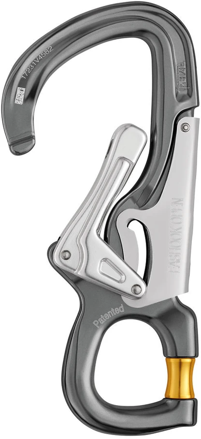 Petzl Eashook Open pilkas/yellow