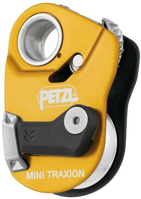 Petzl Mini Traxion geltonas fiksuojantis skriemulys