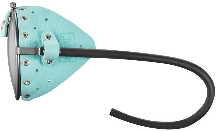 Julbo Vermont mėlyni akiniai - šoninė odinė apsauga