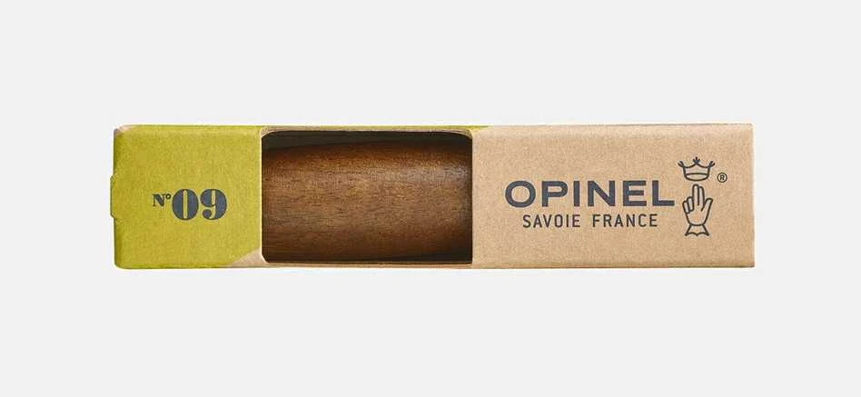 Peilis Opinel Classic Nr. 9 riešutmedžio spalvos nerūdijantis plienas