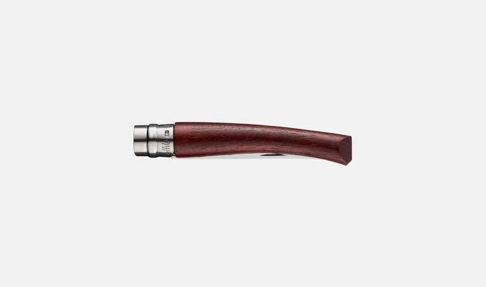 Kišeninis peilis plonais ašmenimis Opinel Nr.08 Afrikietiško koralmedžio rankena