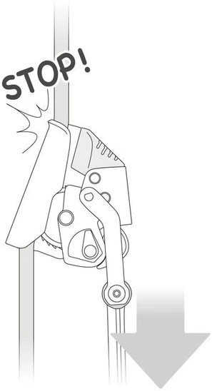 Prancūzija Petzl ASAP LOCK – mobilus kritimo stabdymo įrenginys su LOCK funkcija