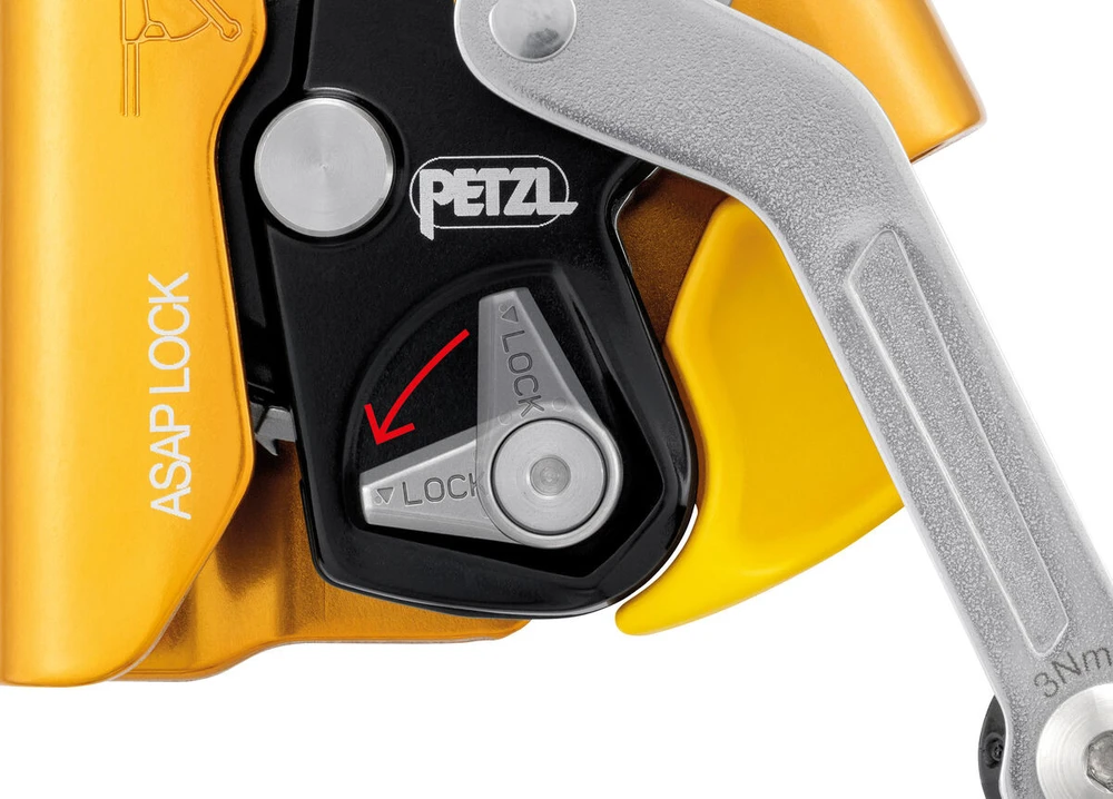 Prancūzija Petzl ASAP LOCK – mobilus kritimo stabdymo įrenginys su LOCK funkcija
