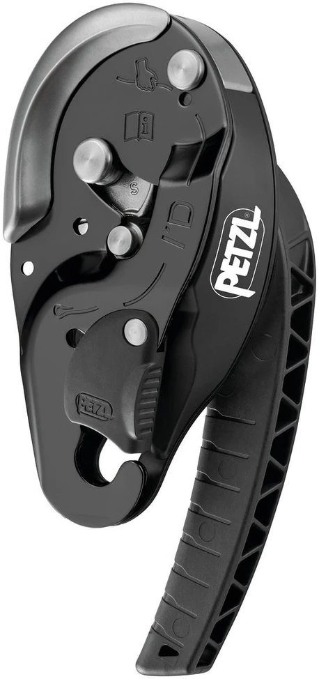 Prancūzija PETZL I’D S – nusileidimo įtaisas su antipanikos funkcija, juodas