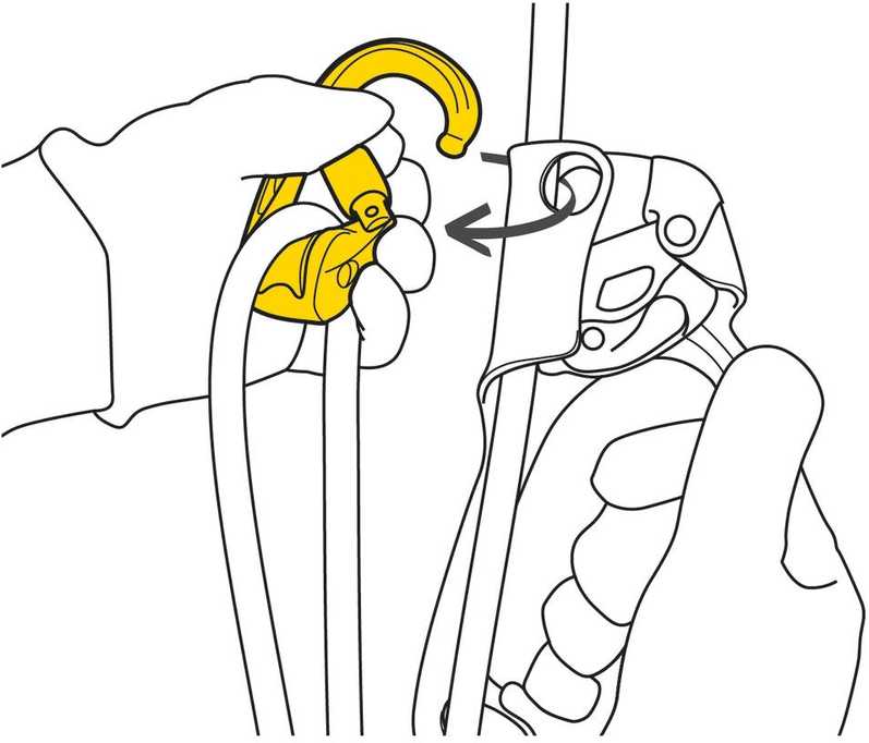 Prancūzija Petzl rollclip Z Triact screw lock karabinas su skriemuliu
