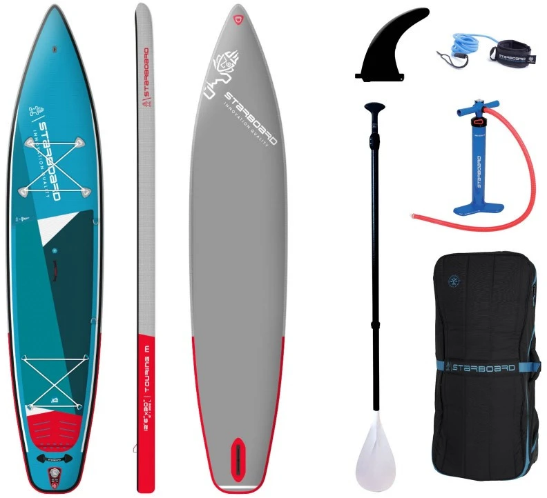 Pripučiama SUP lenta Starboard Touring L 14'0" x 32" Zen Roll SC su irklu