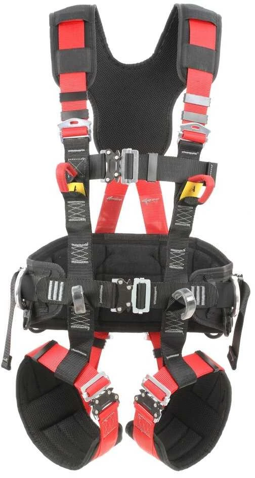 Protekt P-81mX1 juodos ir raudonos spalvos darbo apraišai