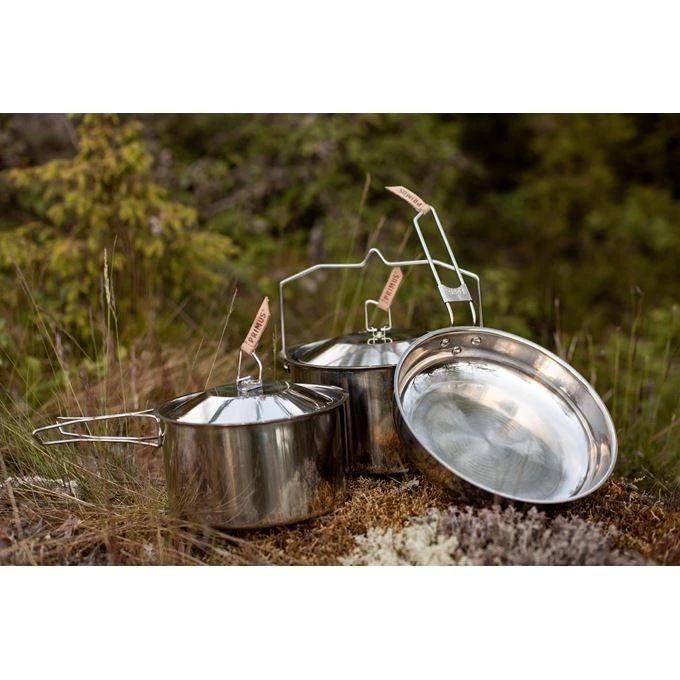 Švedija Puodas Primus Campfire Cookset stainless steel small
