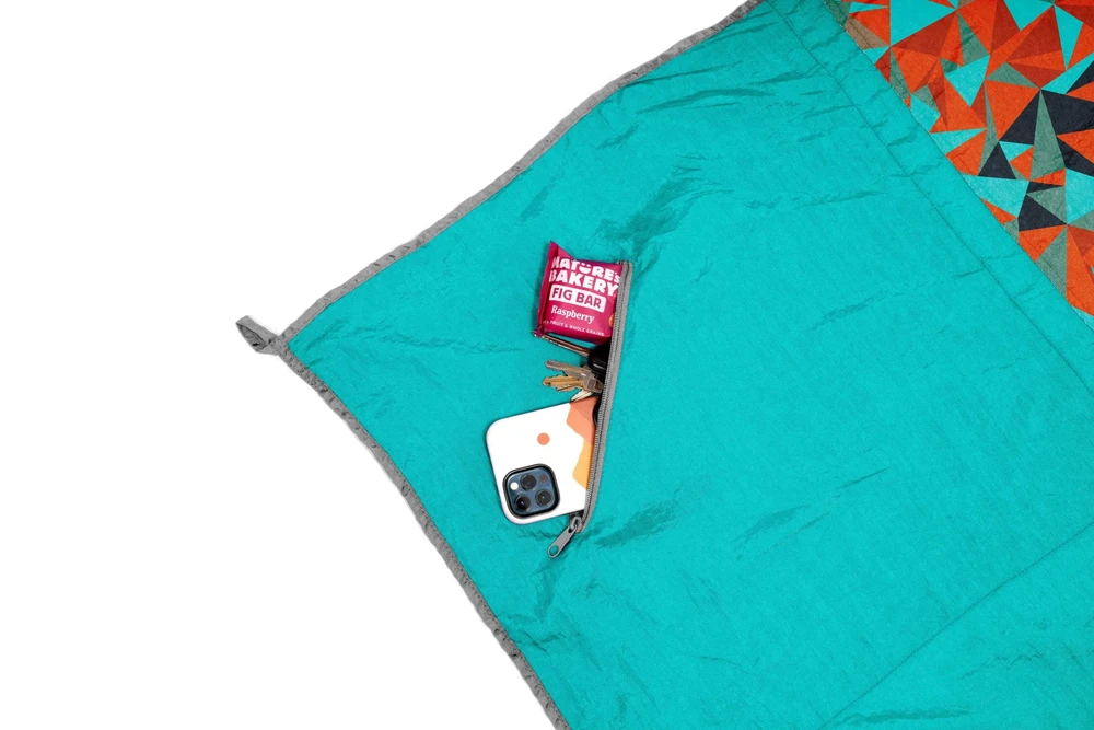 Australija ENO Islander™ Blanket Geo Oranžinis – lengvas turistinis ir pikniko pledas