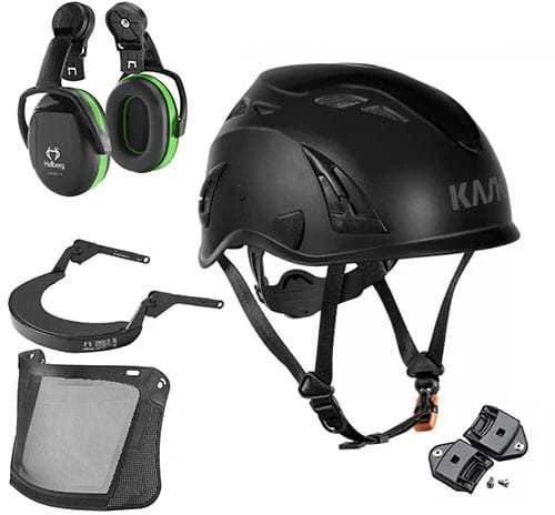 Kask SuperPlasma juodas šalmas su priedais
