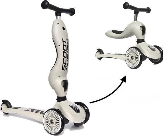 Paspirtukas - balansinis dviratukas Scoot & Ride Highwaykick 1 2in1 Ash 96268