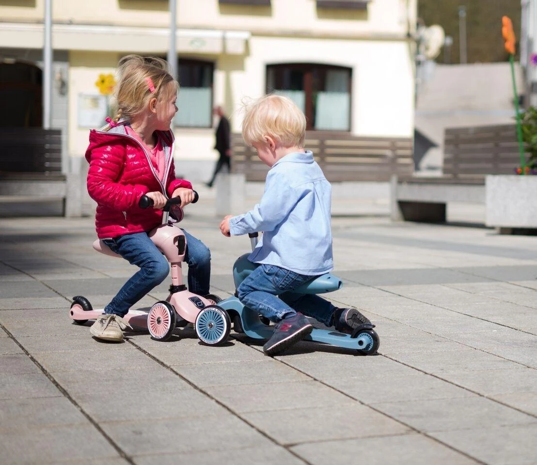 Paspirtukas - balansinis dviratukas  Scoot & Ride Highwaykick 1 2in1 Rose 96270