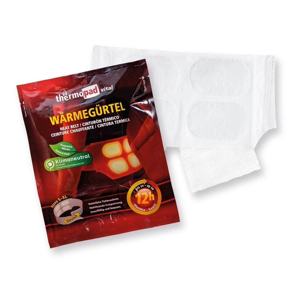 Thermopad šildantis diržas atidarytoje pakuotėje