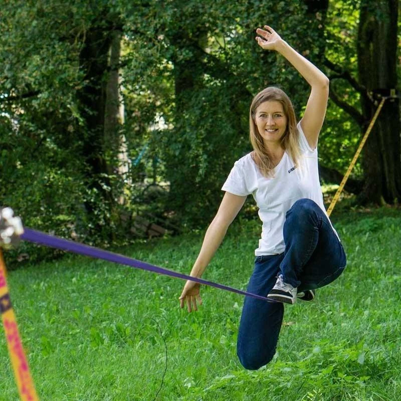 Vokietija Slackline Gibbon Banana Lama TreeWear rinkinys 15m/3,5cm