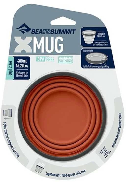 Sulankstomas puodelis Sea To Summit X-Mug rust