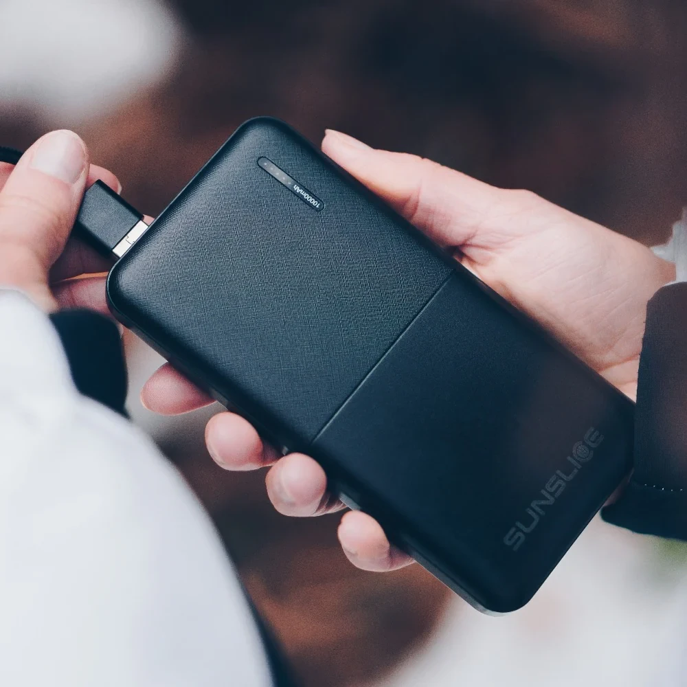 SunSlice Gravity 10'000 mAh Power bank akumuliatorius