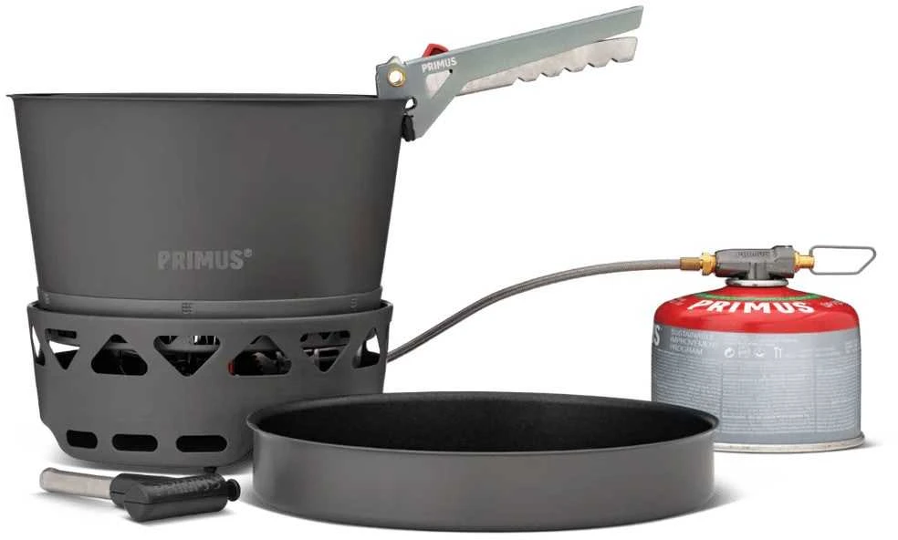 Švedija Primus Primetech stove set 1.3L viryklė su keptuve