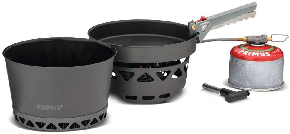 Švedija Primus Primetech stove set 1.3L viryklė su keptuve