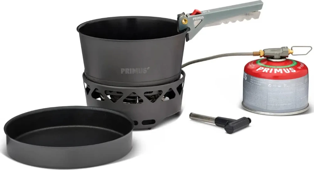 Švedija Primus PrimeTech Stove Set II 1,3 L – turistinės viryklės komplektas su keptuve