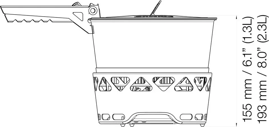 Švedija Primus Primetech Stove Set II 1x2.3L w. pan viryklė su keptuve