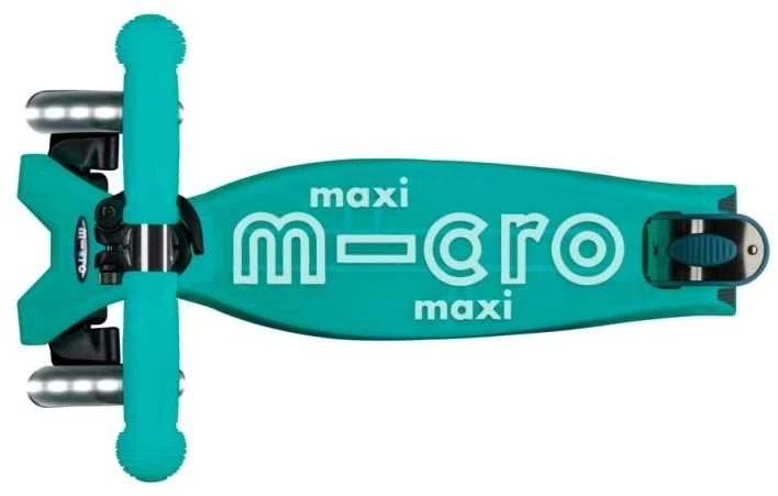 Šveicarija Micro Maxi Deluxe GLOW Led jelly žalias paspirtukas
