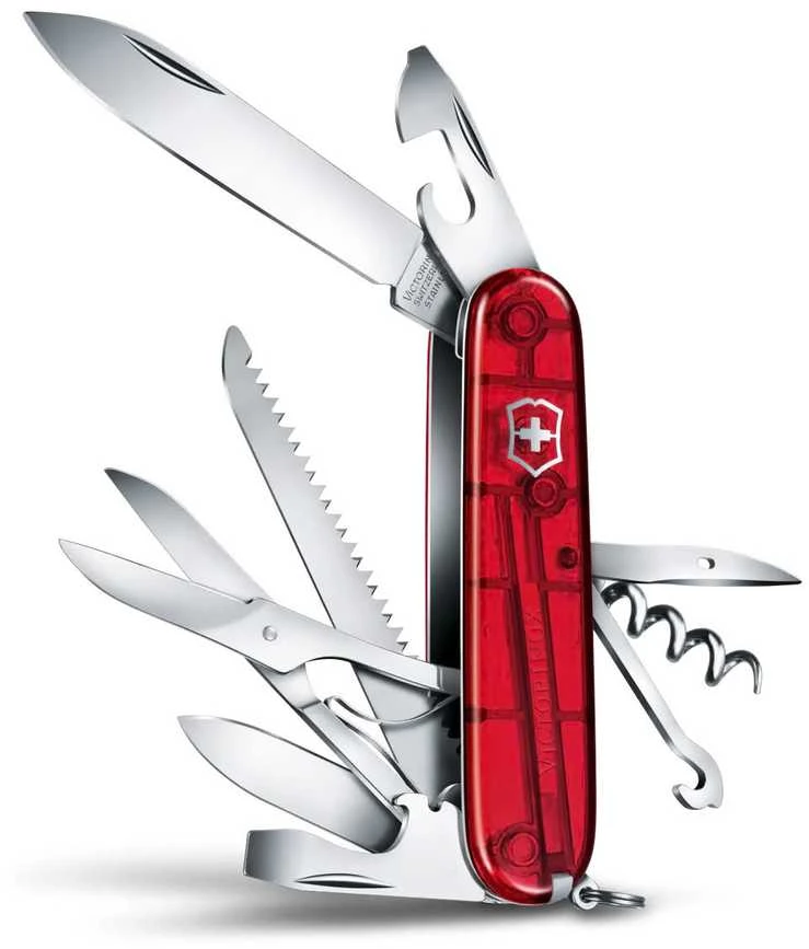 Victorinox Kišeninis Peilis Huntsman 1.3713.T skaidrus medžioklei