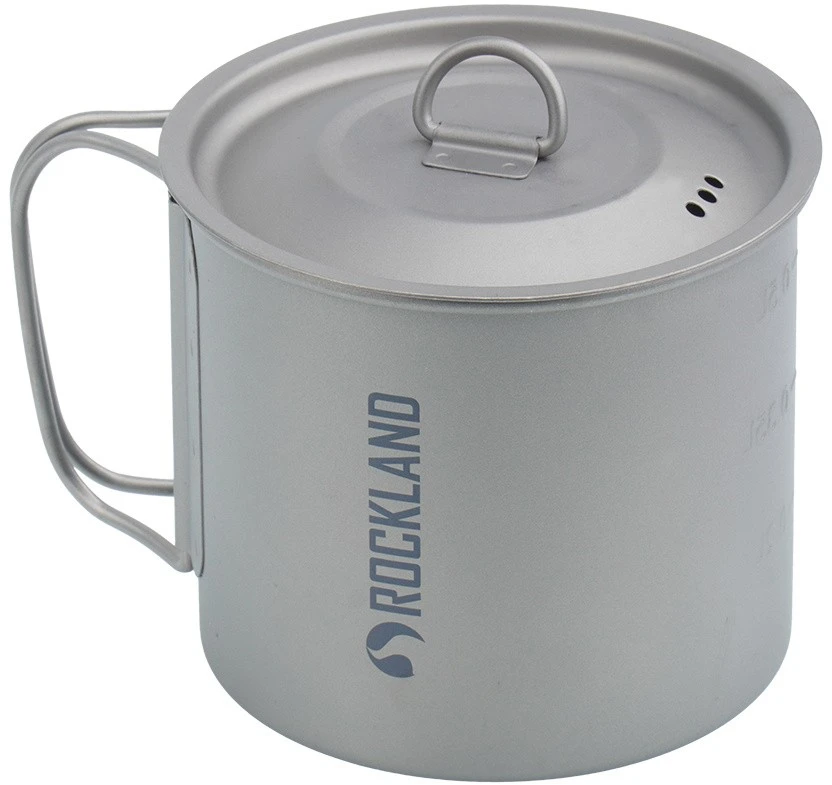 Rocpzrockland Rockland Minimalist 0,6 L – titaninis turistinis puodelis su dangčiu