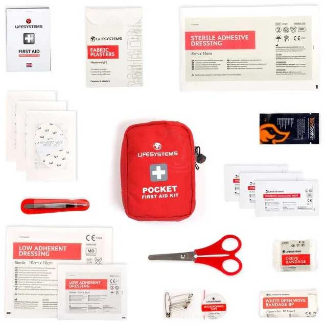 Pirmosios pagalbos rinkinys Lifesystems Pocket, 23 vnt.