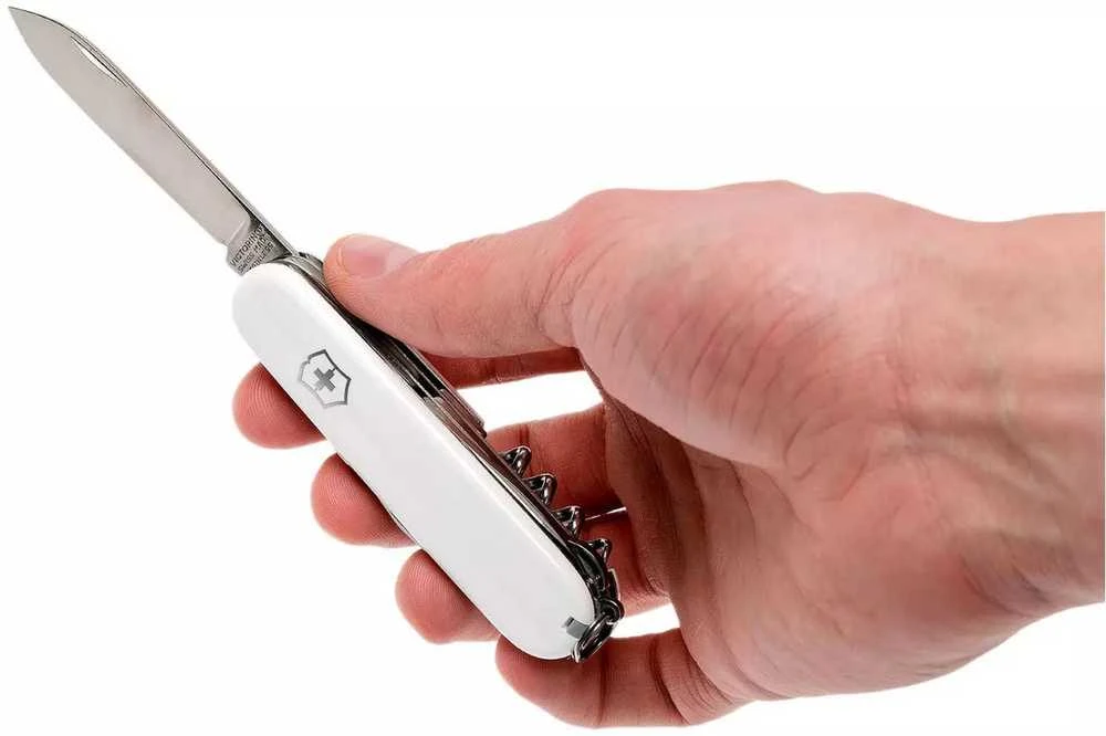 Šveicarijos kariuomenės peilis VICTORINOX CLIMBER Baltas
