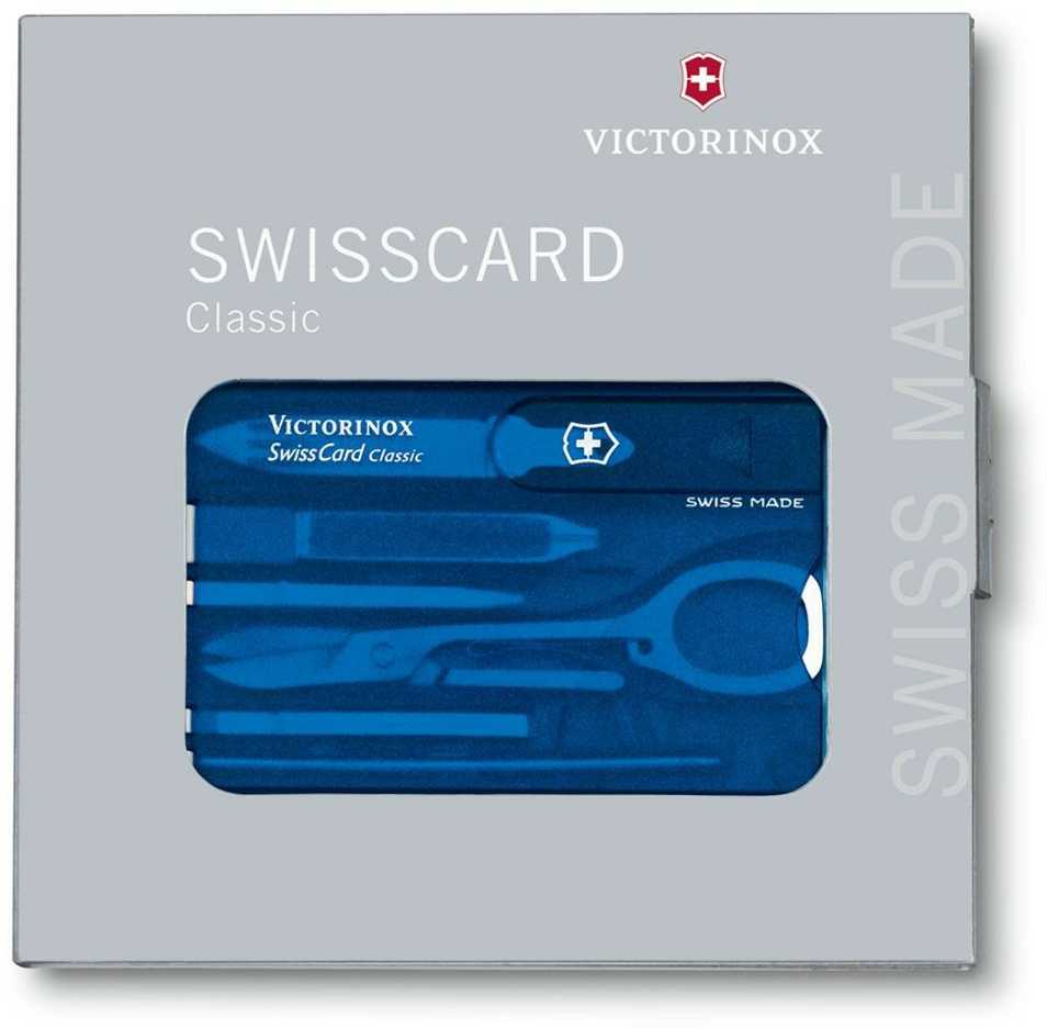 Victorinox SwissCard Classic mėlynas, žema kaina Varle.lt