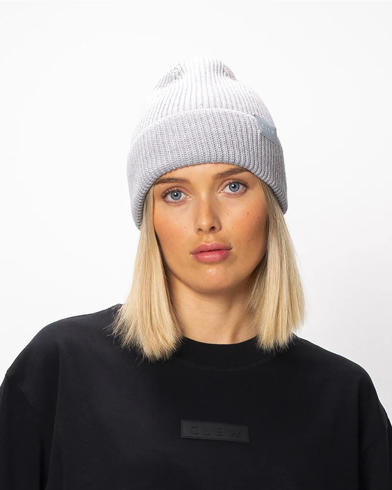 Vokietija Clew Long Fit Beanie pilkas kepurė