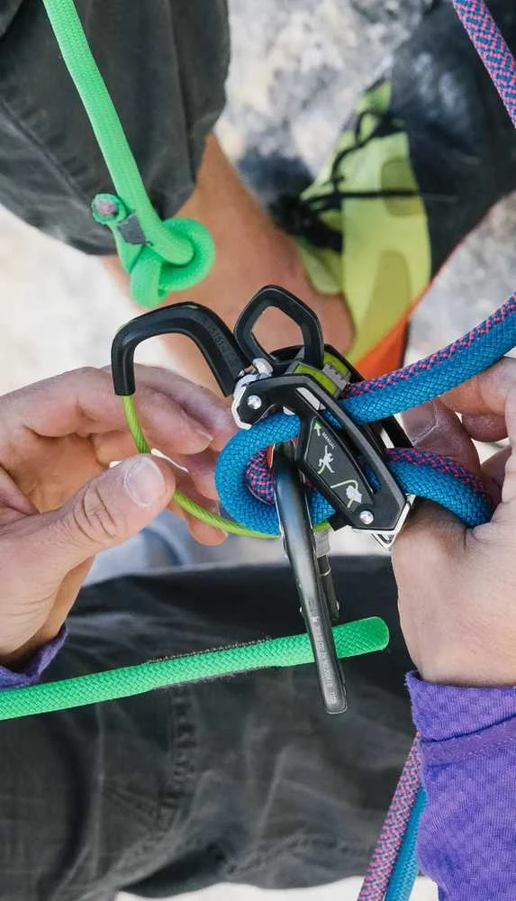 Edelrid Giga Jul įtaisas su įverta virve