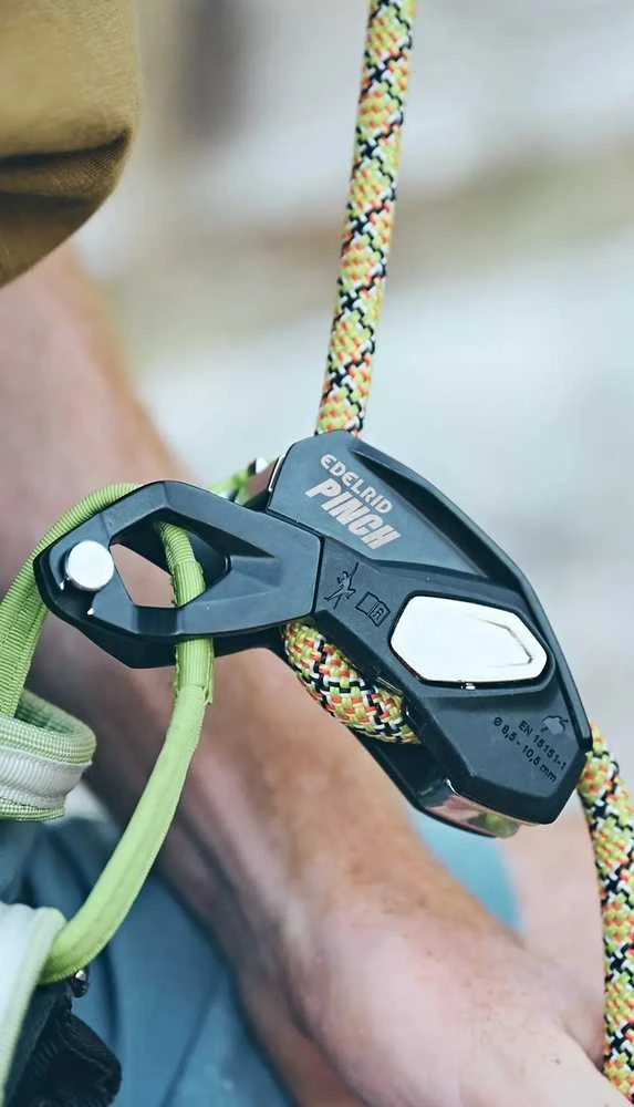 Carruzzo Vokietija Edelrid Pinch pusiau automatinis saugos įrenginys