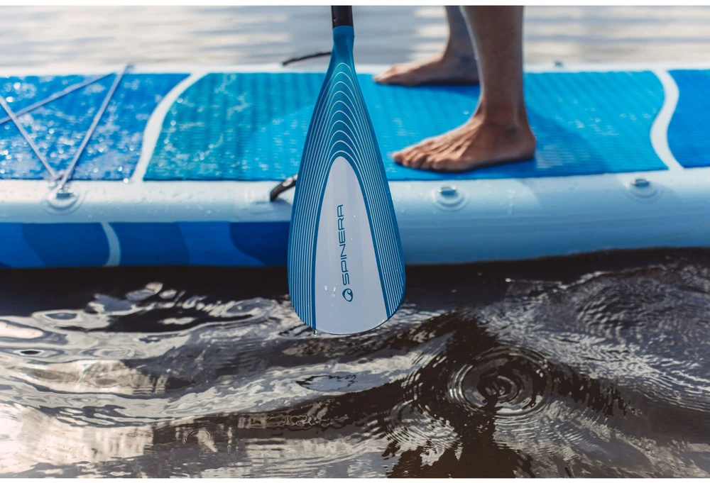 Vokietija Spinera Classic Alu Paddle Teal Blade aliuminis irklentės irklas