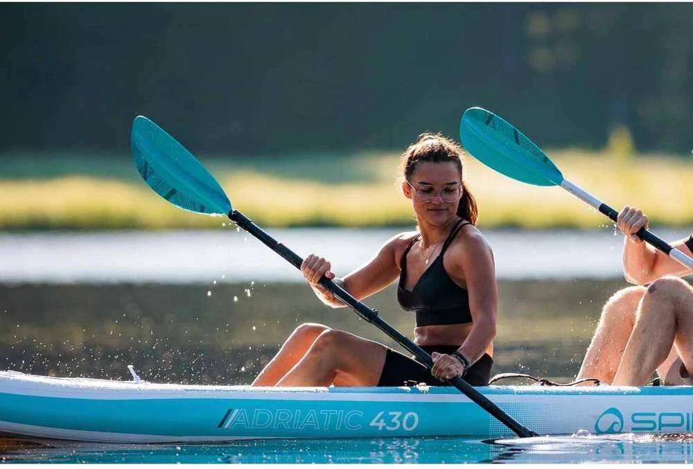 Vokietija Spinera Performance Kayak Paddle teal baidarės irklas