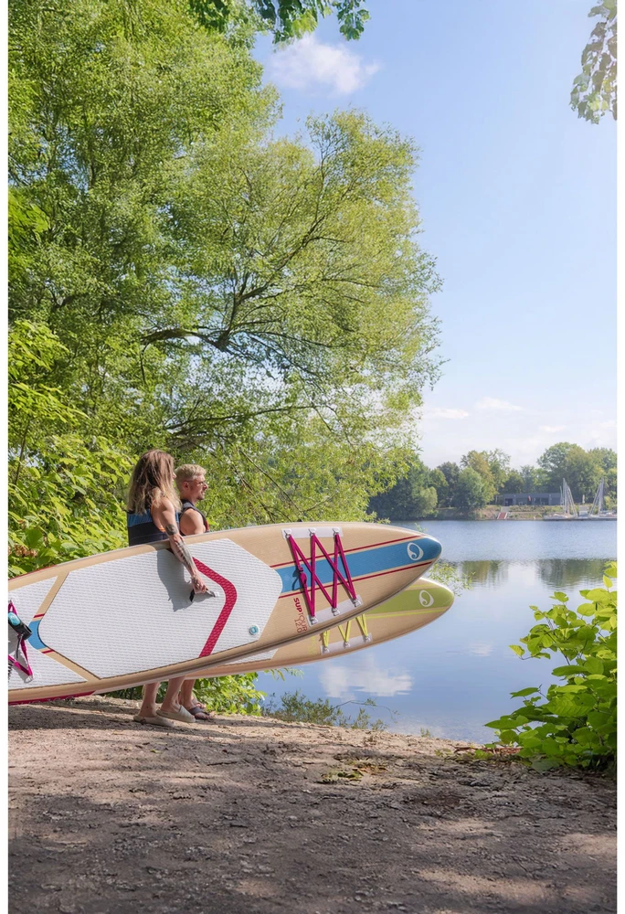 Vokietija Spinera SUP Suptour 12.0 pripučiama touring irklentė 366 × 76 × 15 cm su stiklo pluošto irklu