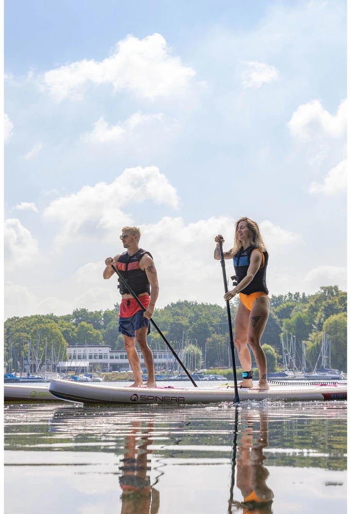 Vokietija Spinera SUP Suptour 12.0 pripučiama touring irklentė 366 × 76 × 15 cm su stiklo pluošto irklu