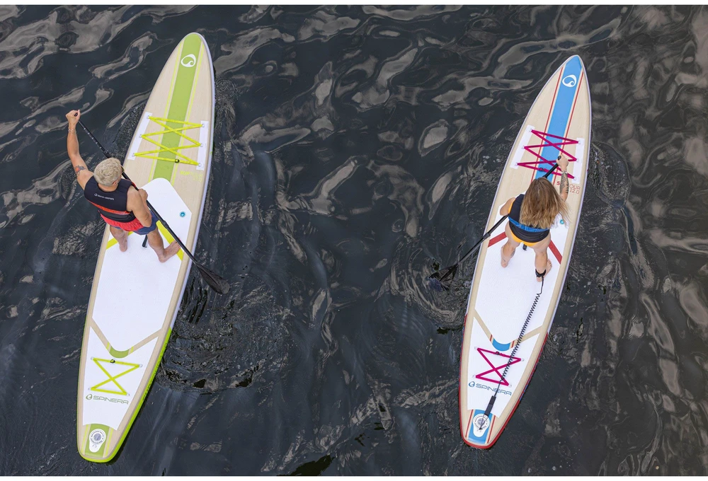 Vokietija Spinera SUP Suptour 12.0 pripučiama touring irklentė 366 × 76 × 15 cm su stiklo pluošto irklu